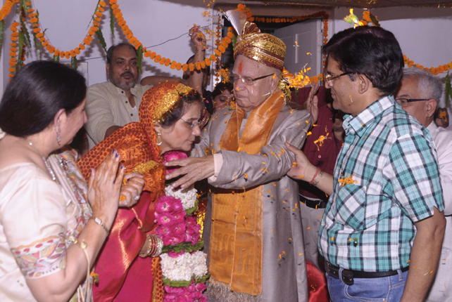 NARAYAN DATT TIWARI (ND Tiwari) Married with Ujjawala Sharma on 14th of May 2014 at Lucknow residence